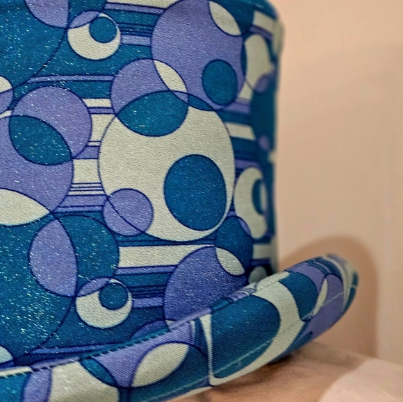 Psychedelic Blue Top Hat from New York Hat Co - Picture 2 of 6
